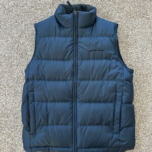 Eddie Bauer Navy Quilted Puffer Vest
